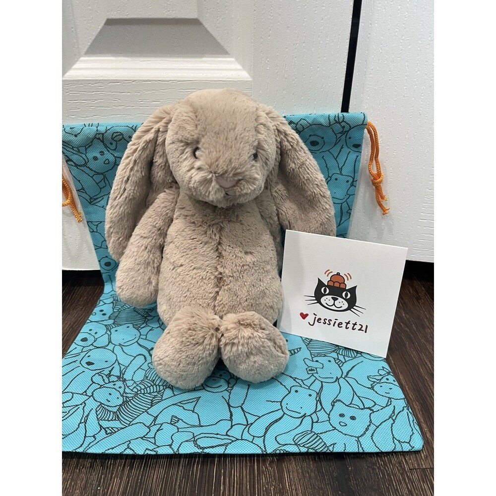 Jellycat Bashful Beige Bunny Plush MEDIUM 12.2" 100% Authentic NWT US SHIP FAST